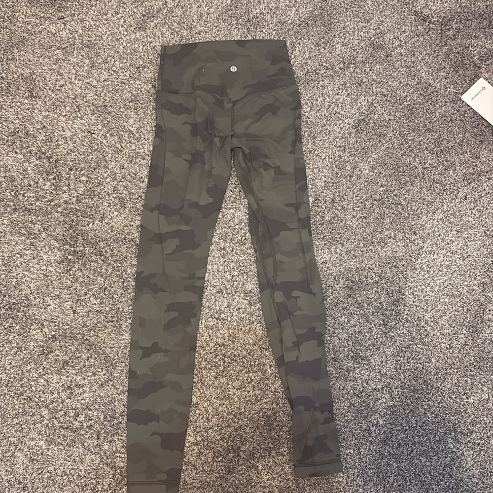 Lululemon Align Pant 28" Heritage 365 Camo Green Twill Multi Size 4 - Picture 4 of 4